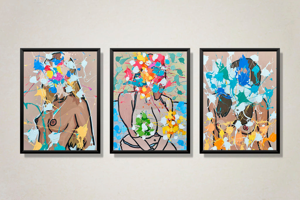 Set de 3 Cuadros originales