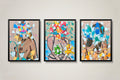 Set de 3 Cuadros originales